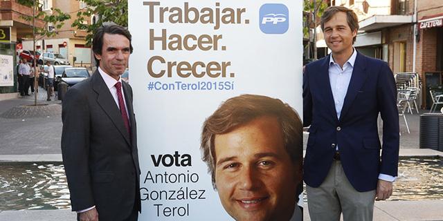 Aznar y María San Gil piden el voto para Antonio González Terol
