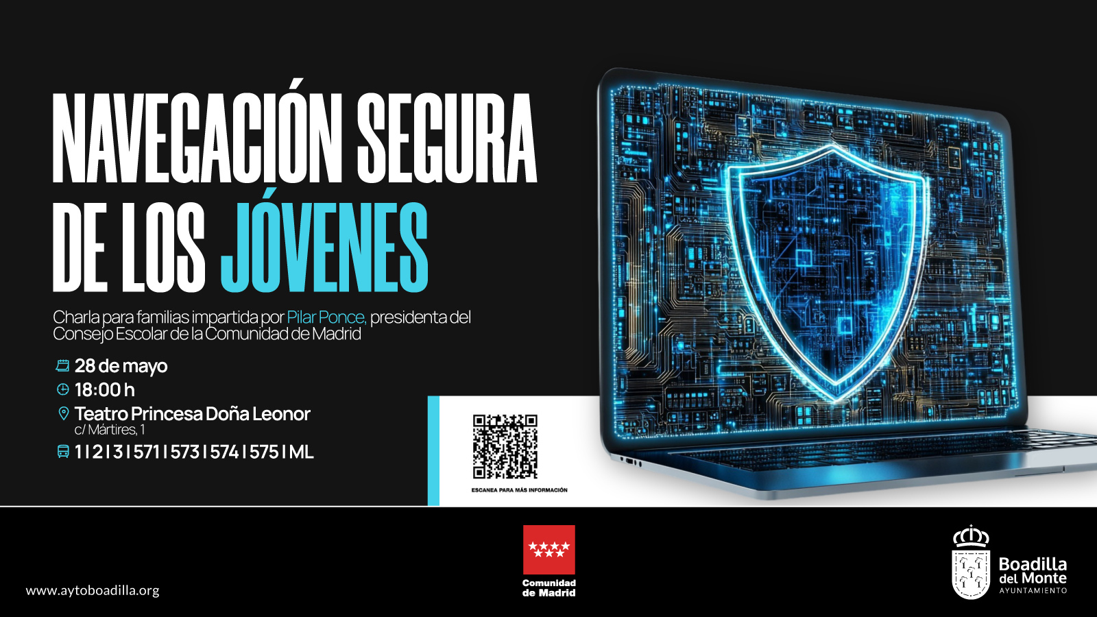 Boadilla prepara una charla para prevenir riesgos digitales entre los jóvenes Boadilla prepara una charla para prevenir riesgos digitales entre los jóvenes