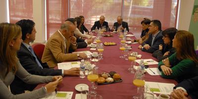 Reunión entre el alcalde y los emprendedores del Centro de Empresas de Boadilla