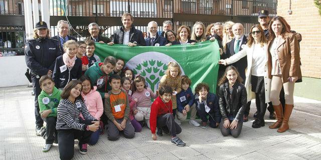 Bandera verde para el colegio Príncipe Felipe de Boadilla