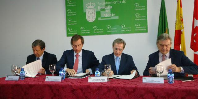 Boadilla firma un acuerdo con tres municipios para mantener el centro emisor de TDT