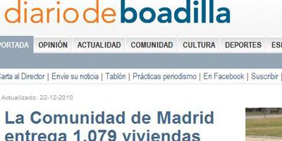 Las noticias más leídas del año 2010 en Diario de Boadilla