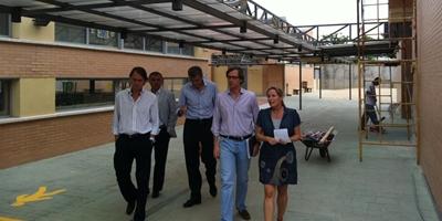 Terol visita las obras de los centros educativos Terol visita las obras de los centros educativos