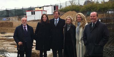 González Terol y Pérez-Lorca visitan las obras del Colegio Ágora