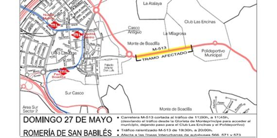 Cortes de tráfico con motivo de la Romería de San Babilés y de la carrera ‘Corre por la Vida’ Cortes de tráfico con motivo de la Romería de San Babilés y de la carrera ‘Corre por la Vida’