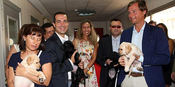 El centro de la Fundación ONCE de Boadilla ha graduado a 61 nuevos perros-guía en el primer semestre