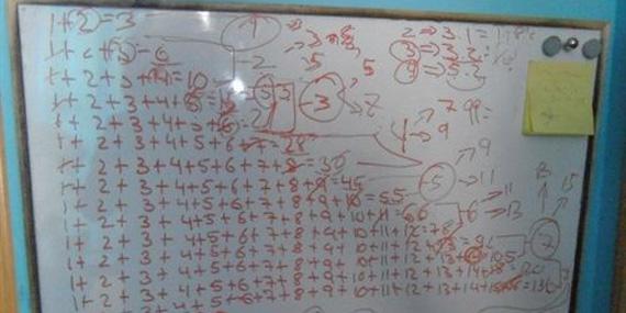 Una alumna de Boadilla simplifica la suma de los cien primeros números naturales