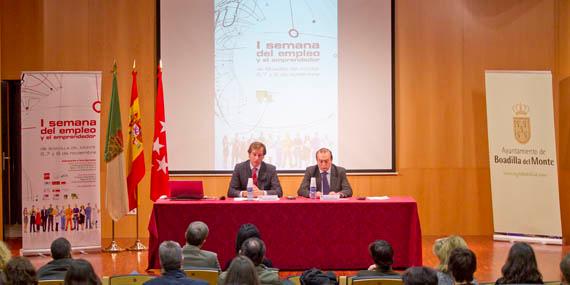 El alcalde de Boadilla inaugura la I Semana del Empleo y el Emprendedor El alcalde de Boadilla inaugura la I Semana del Empleo y el Emprendedor
