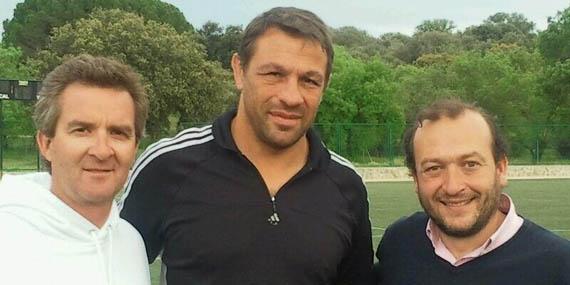 El ex jugador de rugby Philippe Benetton visita al TASMAN