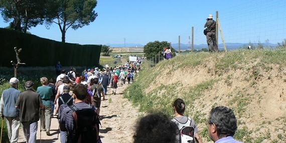 Unas 300 personas participaron en la marcha por Romanillos