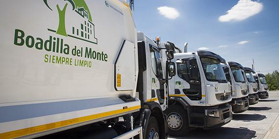 Boadilla incorpora seis nuevos vehículos para la recogida de residuos Boadilla incorpora seis nuevos vehículos para la recogida de residuos