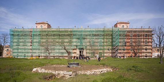 La primera fase de restauración del Palacio de Boadilla concluirá en un año La primera fase de restauración del Palacio de Boadilla concluirá en un año