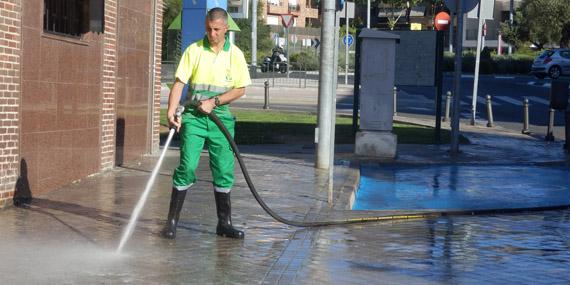 Comienza la operación especial de limpieza en Boadilla Comienza la operación especial de limpieza en Boadilla
