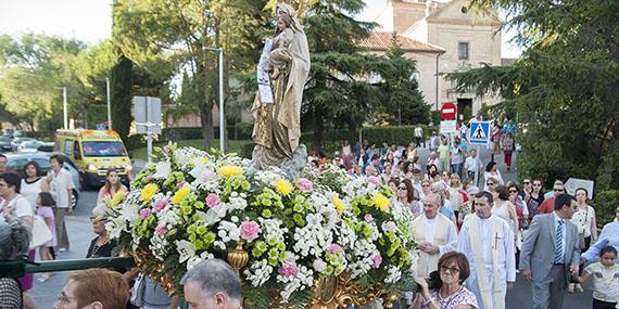 Homenaje a la Virgen del Carmen en Boadilla