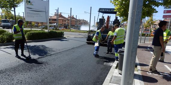 Las obras de asfaltado en la Avenida Infante Don Luis concluyen esta semana