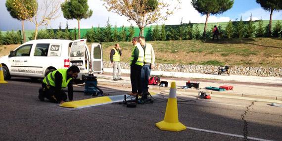 La calle Ramón y Cajal, nueva ubicación del badén inteligente de Boadilla