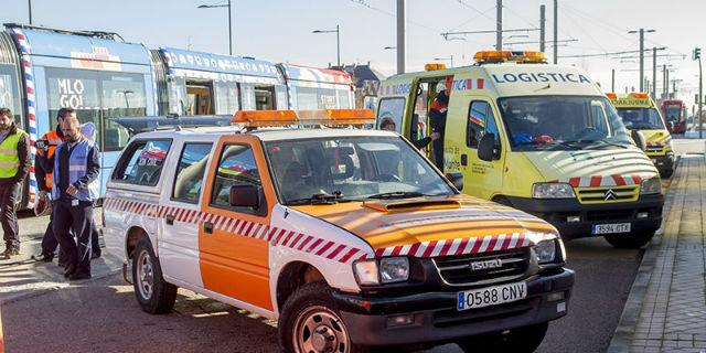 El Metro Ligero de Boadilla realiza un simulacro de accidente El Metro Ligero de Boadilla realiza un simulacro de accidente