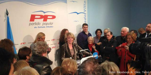 González Terol apoya a Aguirre en la inauguración de la sede del PP en Villalba González Terol apoya a Aguirre en la inauguración de la sede del PP en Villalba