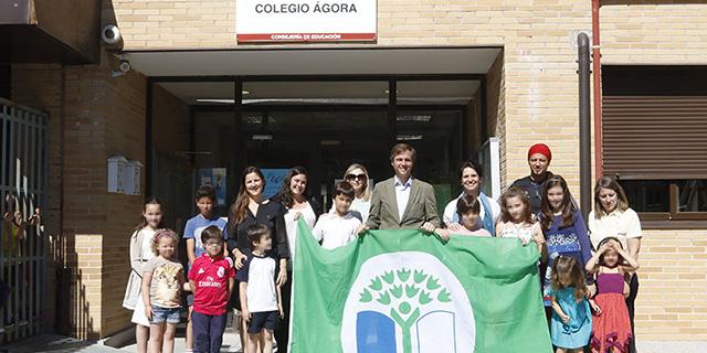 Bandera verde en sostenibilidad para el CEIP Ágora de Boadilla Bandera verde en sostenibilidad para el CEIP Ágora de Boadilla