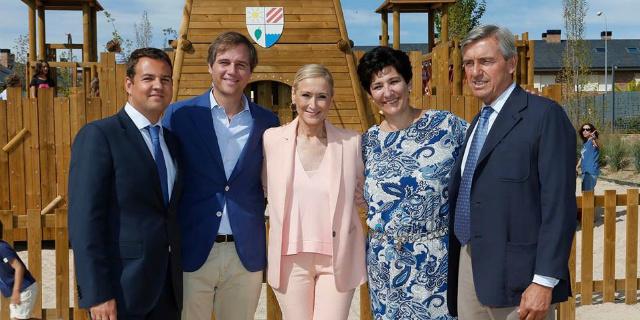 Antonio González Terol y Cristina Cifuentes inauguran el parque lineal Juan Carlos I