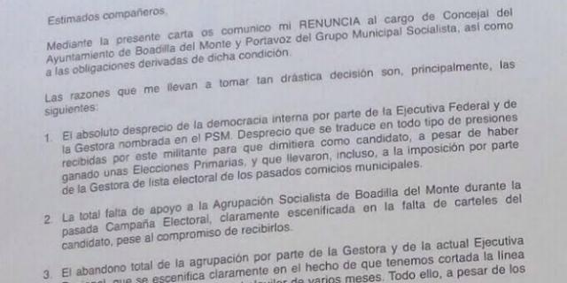 José Antonio Martín Valdés deja el PSOE harto de 