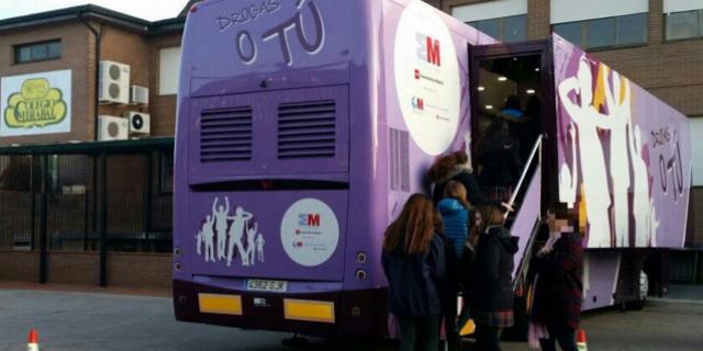 El autobús “Drogas o Tú” llega a Boadilla El autobús “Drogas o Tú” llega a Boadilla