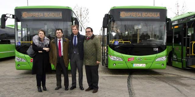 Cuatro nuevos autobuses ecológicos unirán Boadilla con Madrid