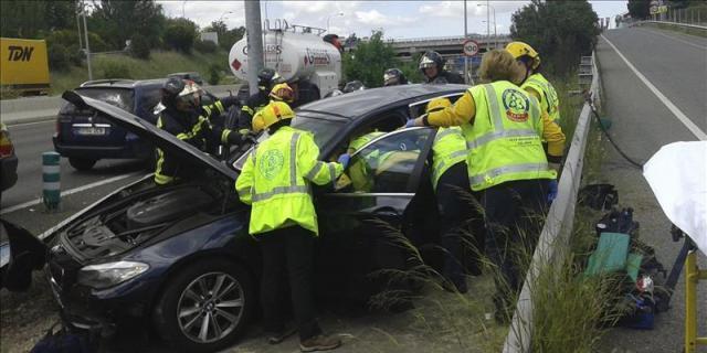 Fallece un hombre de 59 años en un accidente de tráfico en la carretera de Brunete a Boadilla