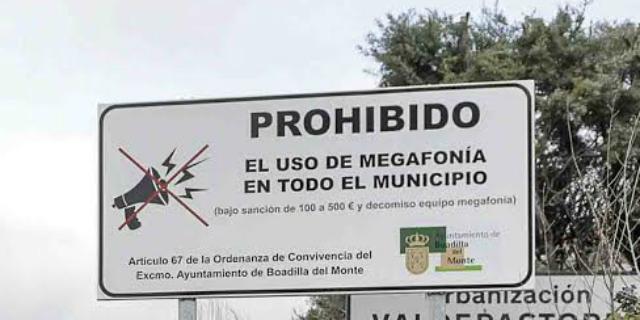 El Ayuntamiento recuerda la prohibición de usar megafonía en el municipio