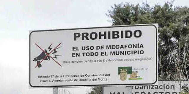 El Ayuntamiento recuerda la prohibición de usar megafonía en el municipio El Ayuntamiento recuerda la prohibición de usar megafonía en el municipio