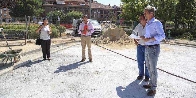 Obras de remodelación y mejora de los parques Boadilla Centro y Jorge Manrique