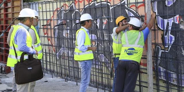 Nuevo muro de contención en el skatepark de la calle Goya