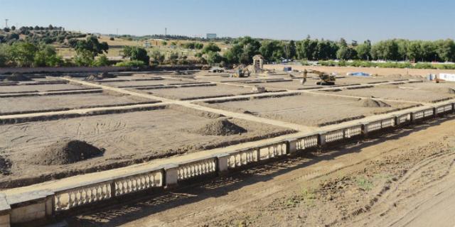 La recuperación de las huertas del Palacio continúa al ritmo previsto La recuperación de las huertas del Palacio continúa al ritmo previsto