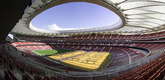 El Wanda Metropolitano estrenará césped este fin de semana