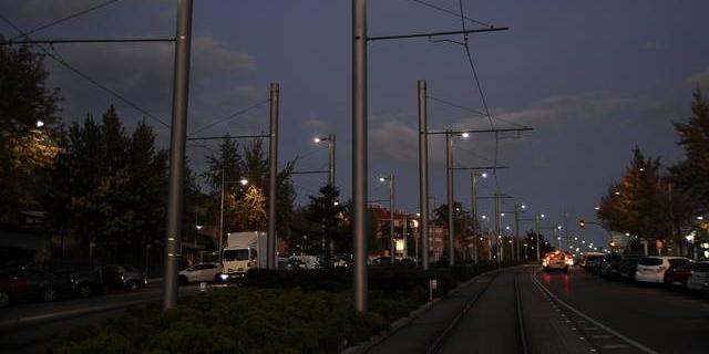 El recorrido de Metro Ligero mejora la iluminación a su paso por Boadilla