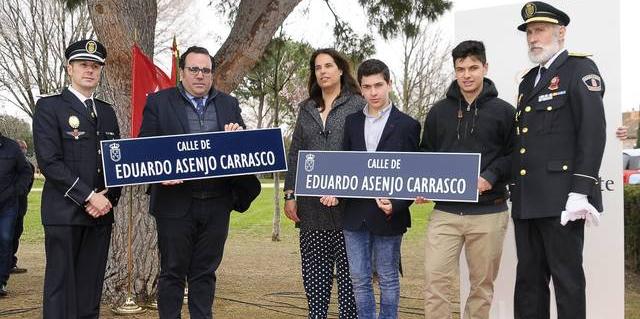 Boadilla dedica una calle a Eduardo Asenjo Carrasco, policía local fallecido en 2008