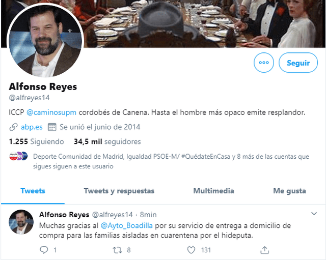 El boadillano Alfonso Reyes habla de “familias aisladas en cuarentena por el hideputa” El boadillano Alfonso Reyes habla de “familias aisladas en cuarentena por el hideputa”