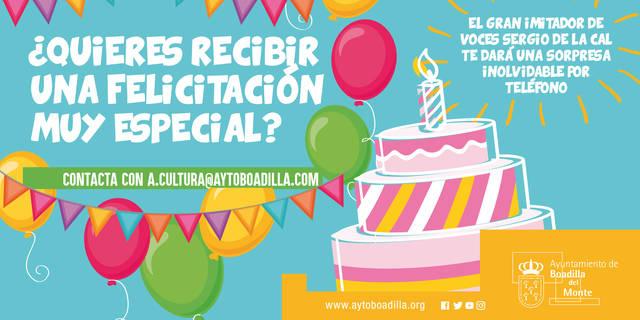 Boadilla ofrece un servicio para felicitar los cumpleaños por 'sorpresa'
