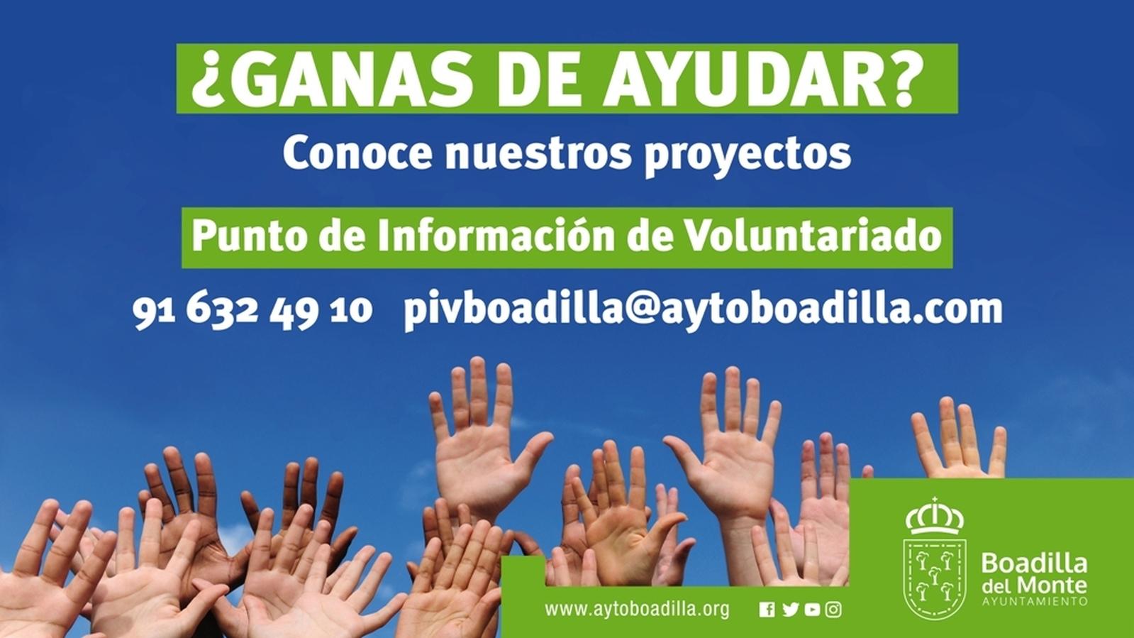 Boadilla lanza una campaña para impulsar las acciones de voluntariado