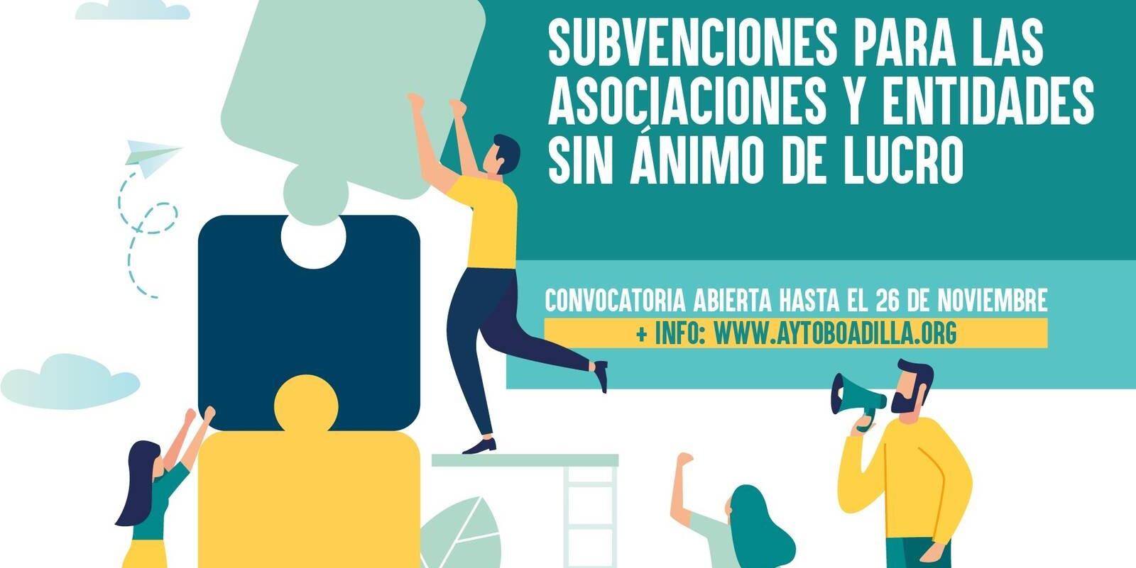 Nueva convocatoria de ayudas para asociaciones y entidades sin ánimo de lucro