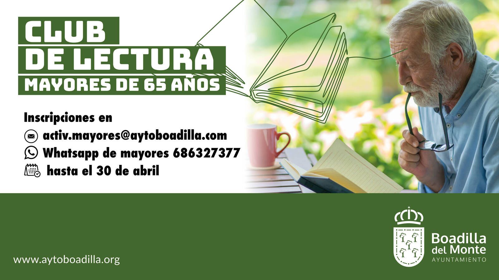 Nuevo club de lectura para mayores de 65 años en Boadilla   