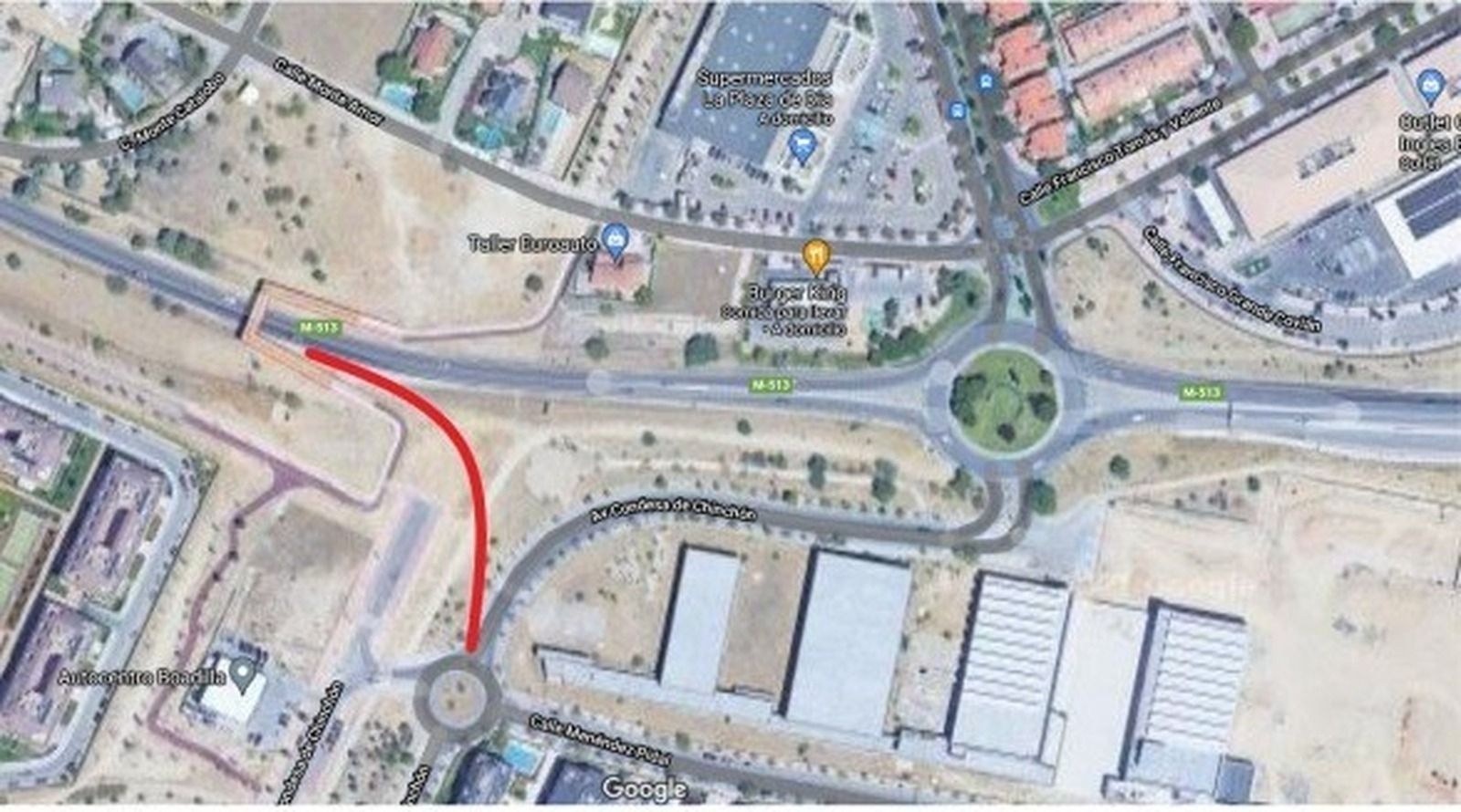 Vox Boadilla propone crear una nueva conexión entre la M-513 y la avenida Condesa de Chinchón