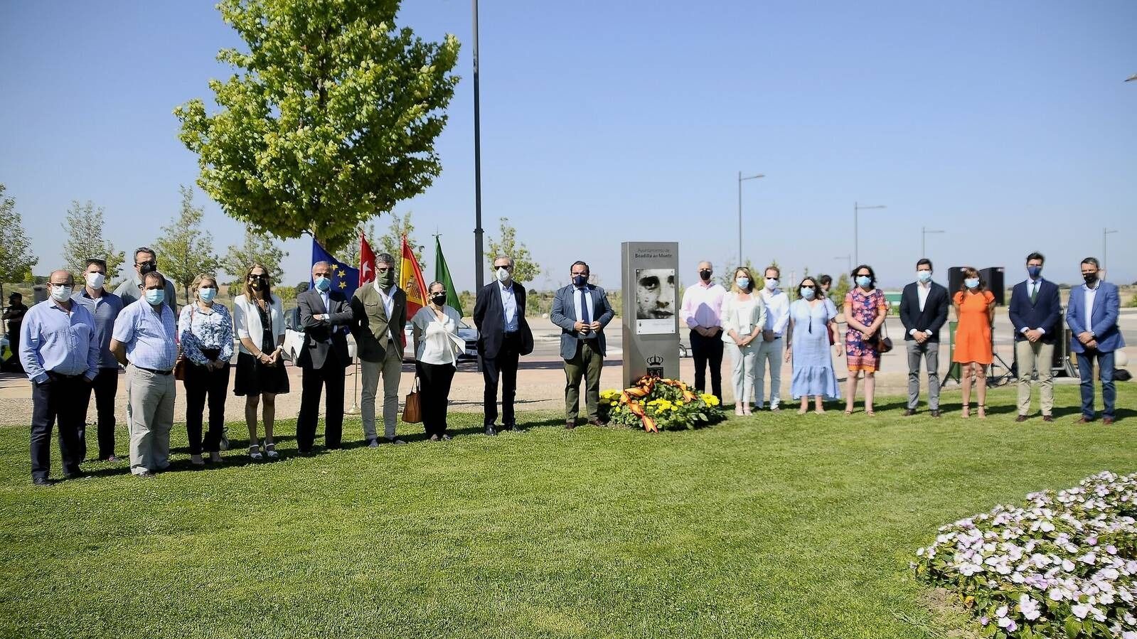 Homenaje a Miguel Ángel Blanco en Boadilla en el 24º aniversario de su muerte