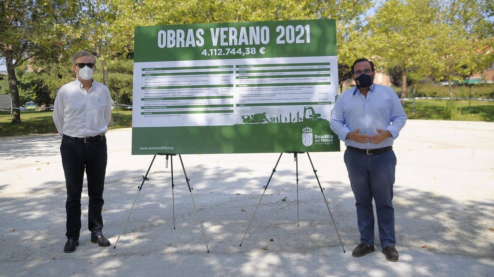 Boadilla impulsa obras durante este verano por valor de cuatro millones de euros Boadilla impulsa obras durante este verano por valor de cuatro millones de euros