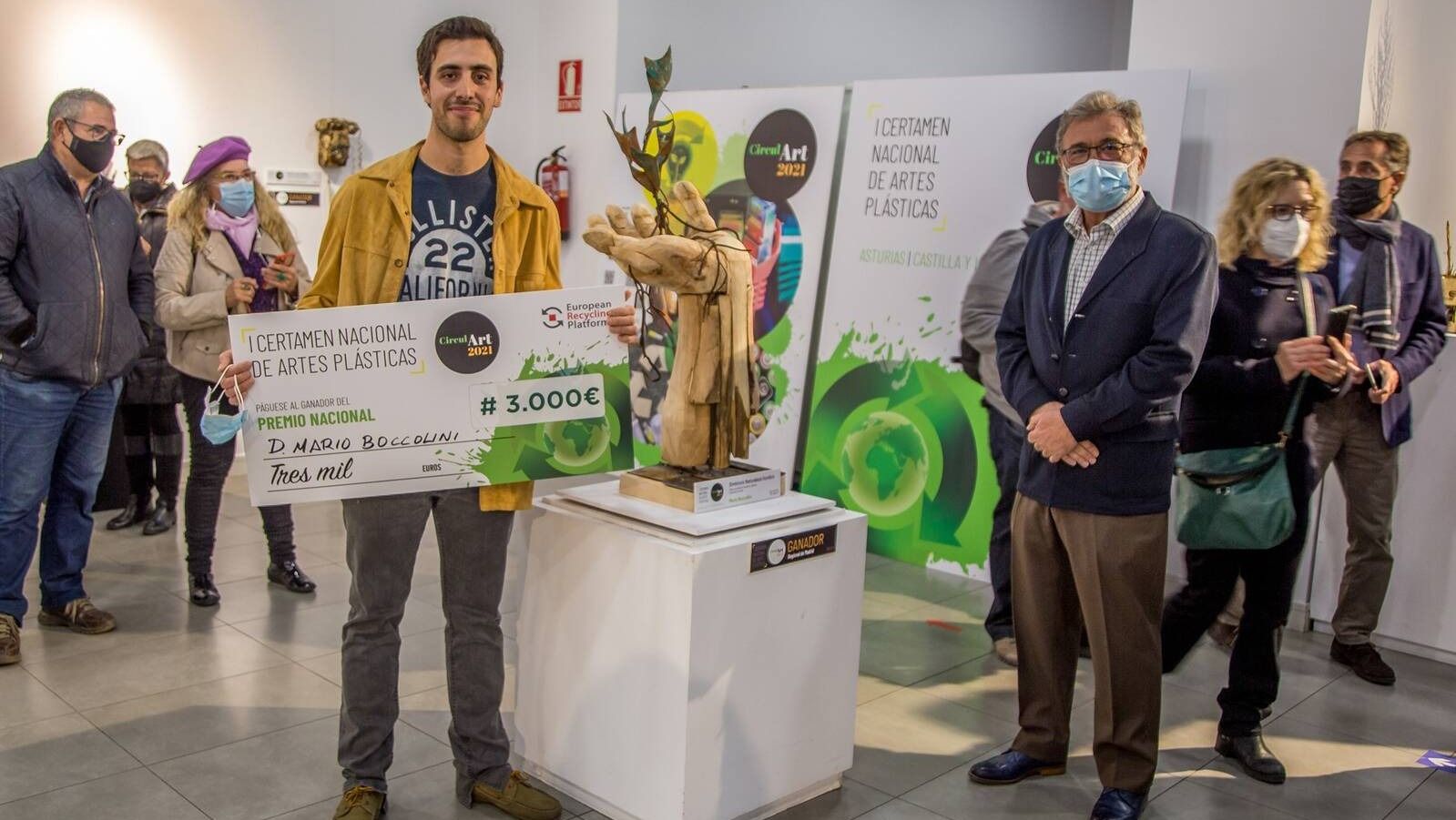 El artista de Boadilla Mario Boccolini, primer premio nacional del certamen de arte CirculArt