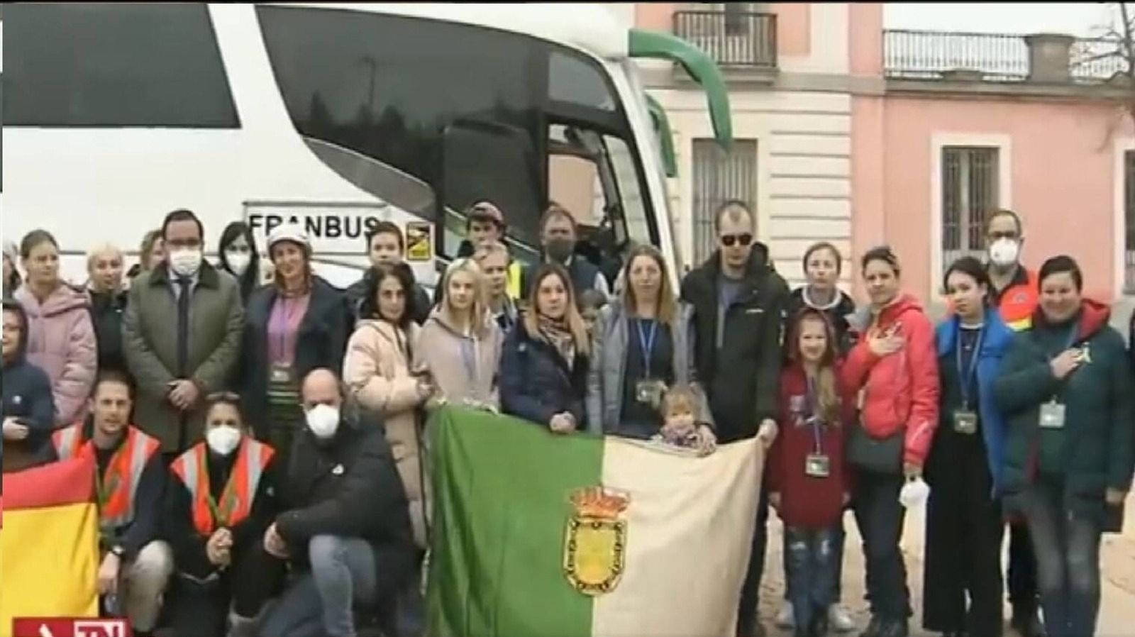 Los 44 refugiados ucranianos llegan a Boadilla del Monte Los 44 refugiados ucranianos llegan a Boadilla del Monte