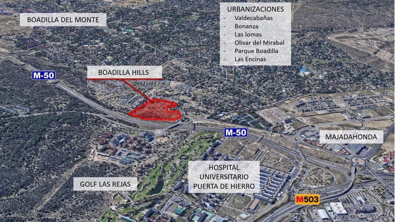 La localidad acogerá el proyecto inmobiliario Boadilla Hills, el más importante de la región