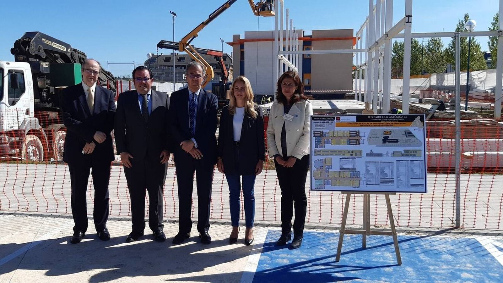 Las obras del nuevo IES Isabel la Católica de Boadilla finalizarán el próximo curso Las obras del nuevo IES Isabel la Católica de Boadilla finalizarán el próximo curso