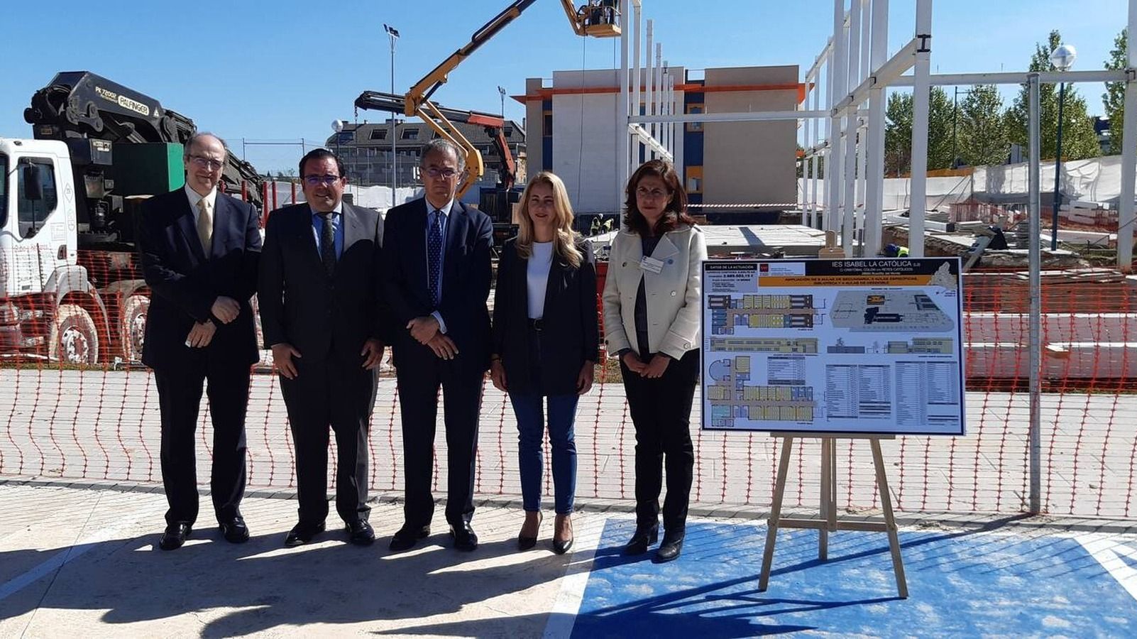 Las obras del nuevo IES Isabel la Católica de Boadilla finalizarán el próximo curso