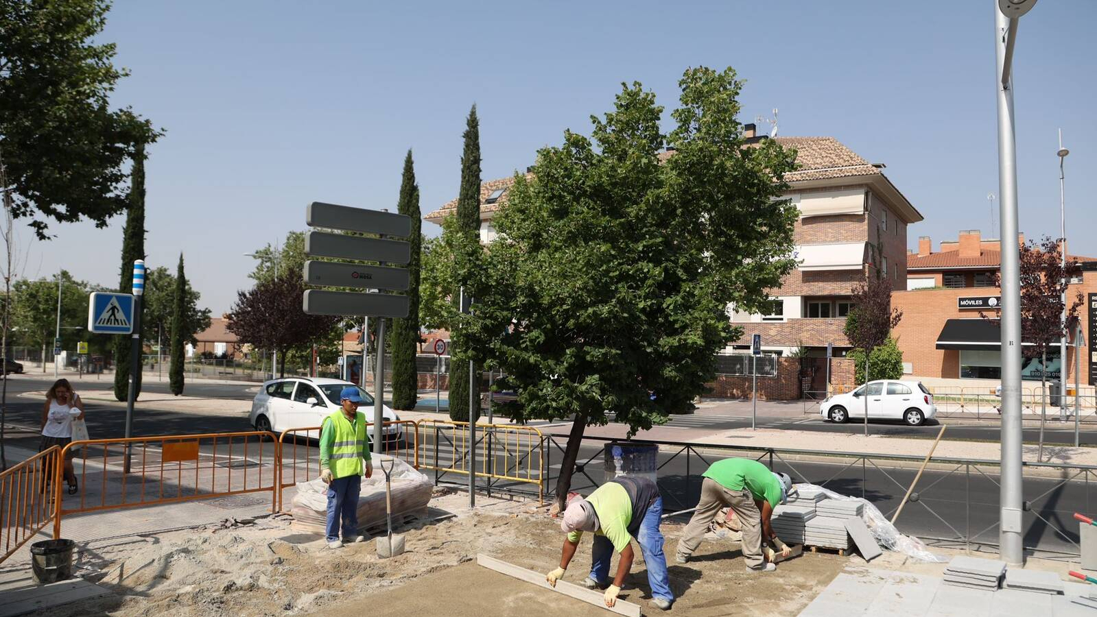 Nuevo pavimento en las avenidas Nuevo Mundo y Siglo XXI